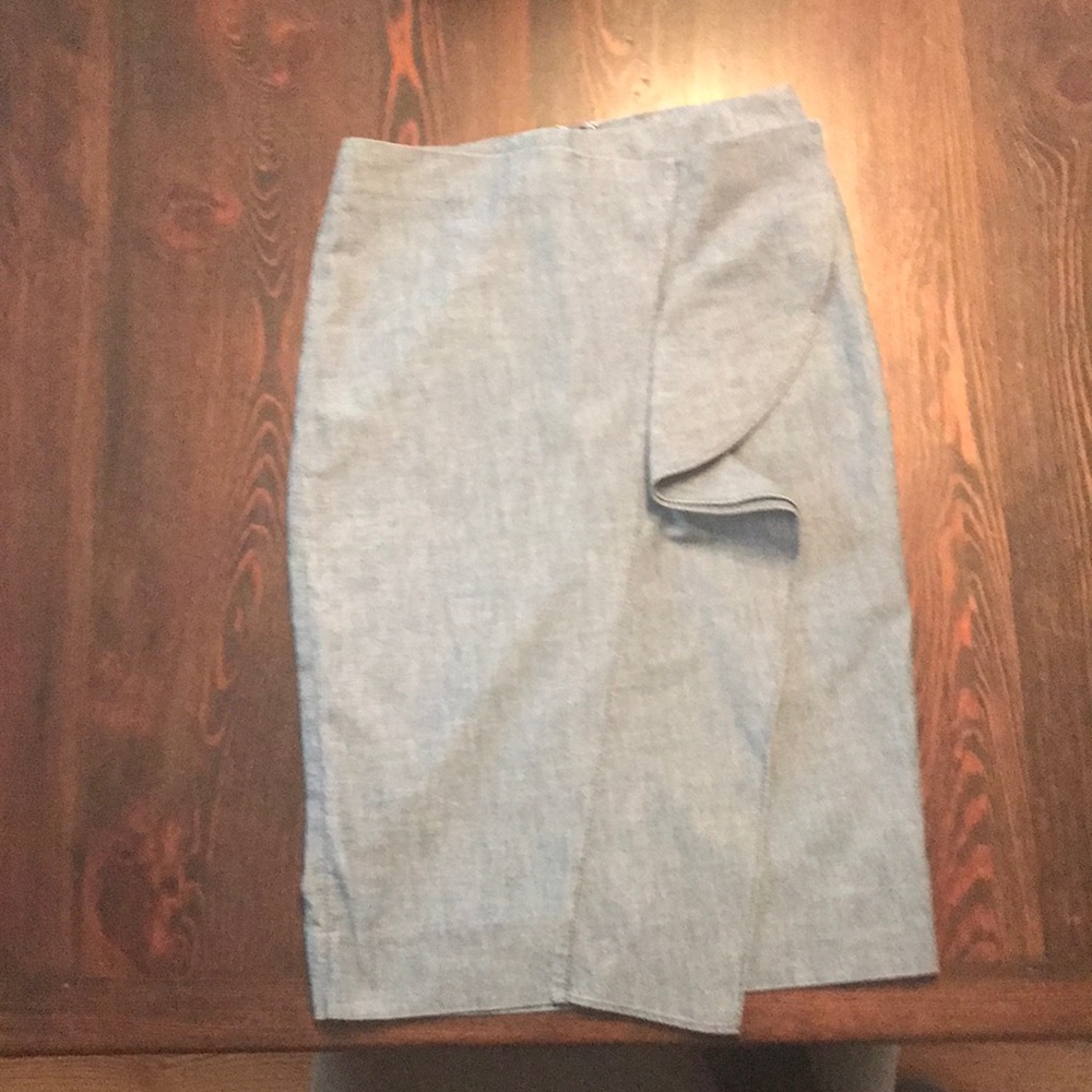J. crew pencil chambray skirt